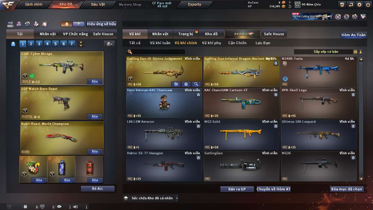 shop acc cf uy tin gia re